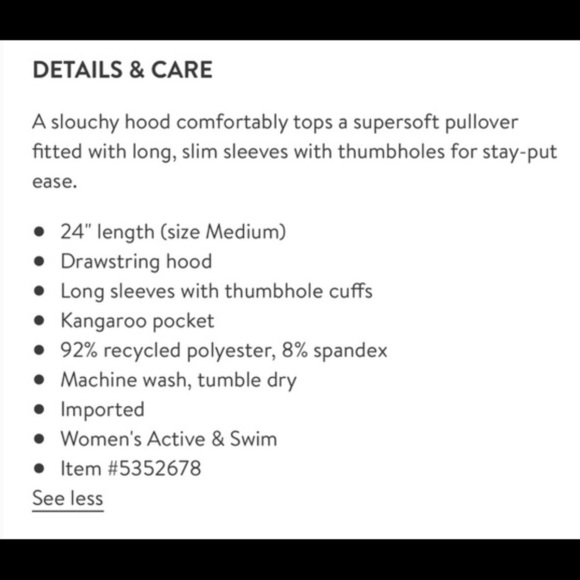 Zella Gray “Like a Girl” Hoodie Size Large - Picture 6 of 6